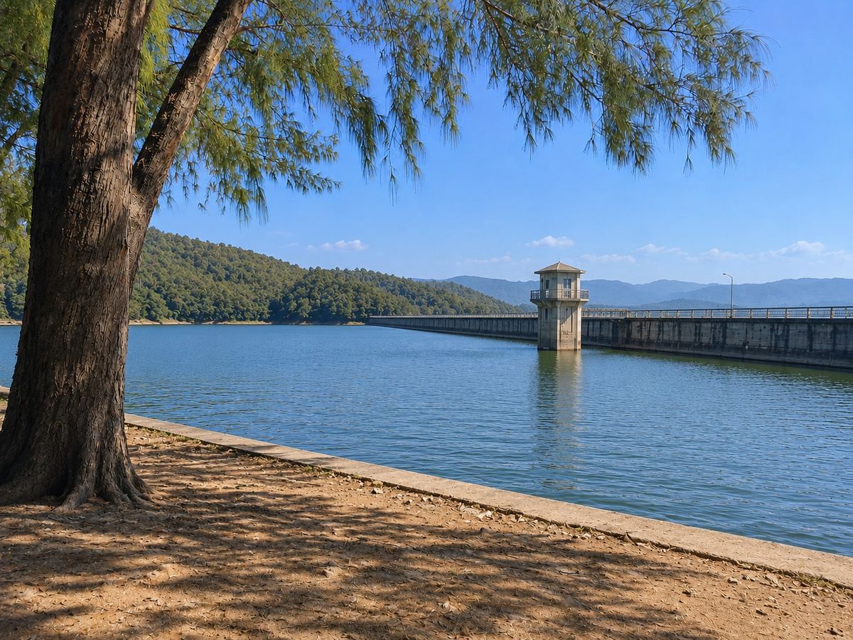 Mandira Dam — Reservoir near Rourkela, Sundargarh, Odisha — picnic spot photo